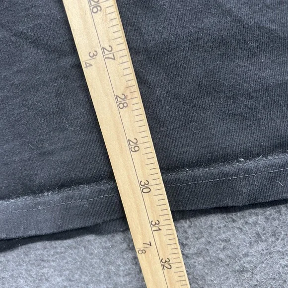 Blurred T Shirt Mens M Skater Grunge Y2K Baggy Hip Hop Punk Rock Faded Black SS - Picture 5 of 6